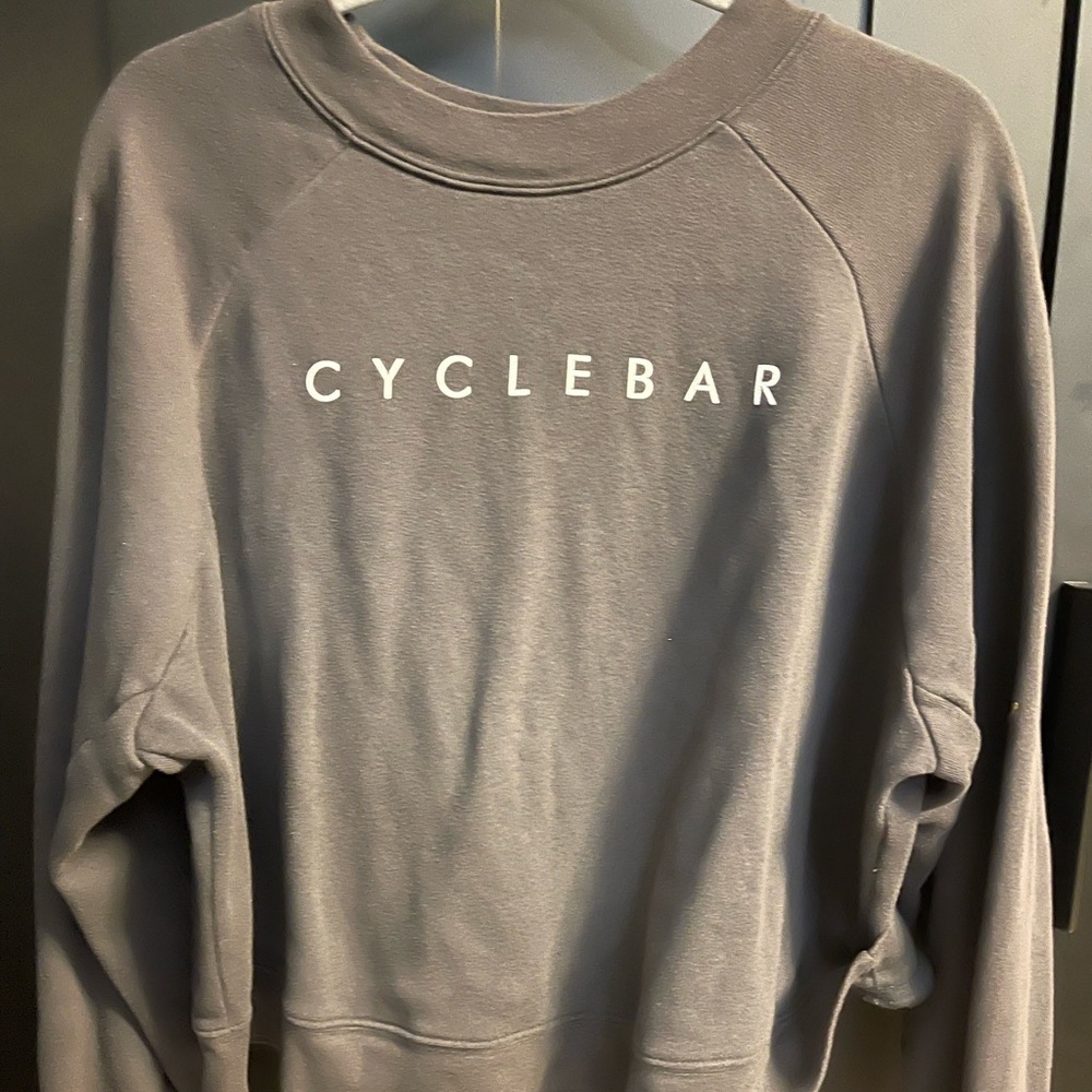 CycleBar cropped sweatshirt
